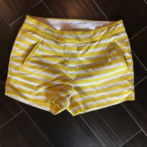 J. Crew | Yellow striped Shorts | Size 2